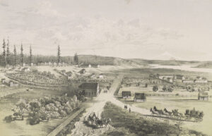 Lithograph of Fort Vancouver - Vancouver, WA